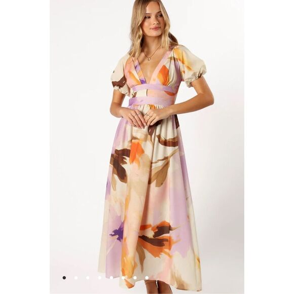 Petal & Pup CHRISTOFF MAXI DRESS - FLORAL Nwot Size Small - Picture 1 of 9